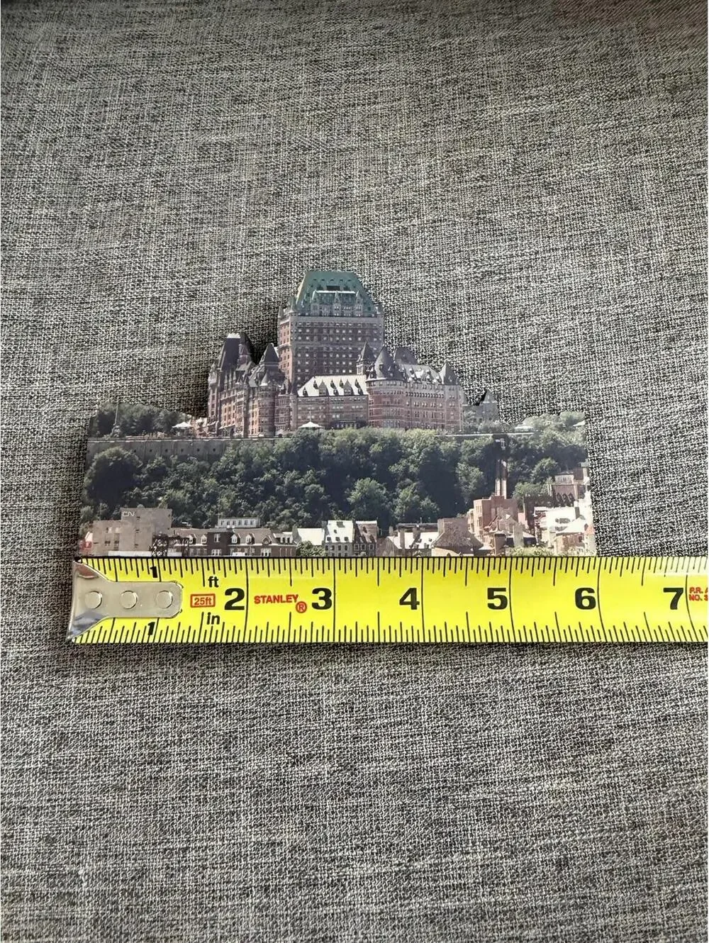Chateau Frontenac Quebec Canada Scenic Shelf Sitter Wood 3.5x6